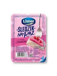 Lisner Śledzik Na Raz W Sosie Z Żurawiną 100G