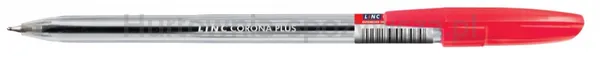 Długopis LINC Corona Plus, śr. kulki 0,7mm, gr. linii 0,3mm, czerwony