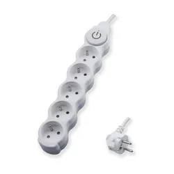 Przedłużacz 5 Gniazd Z Uziemieniem I Wyłącznikiem 3X1,5Mm? 3M