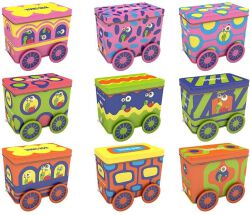 Przekąski i galaretki owocowe z zabawką i naklejką - Wagon 107 g