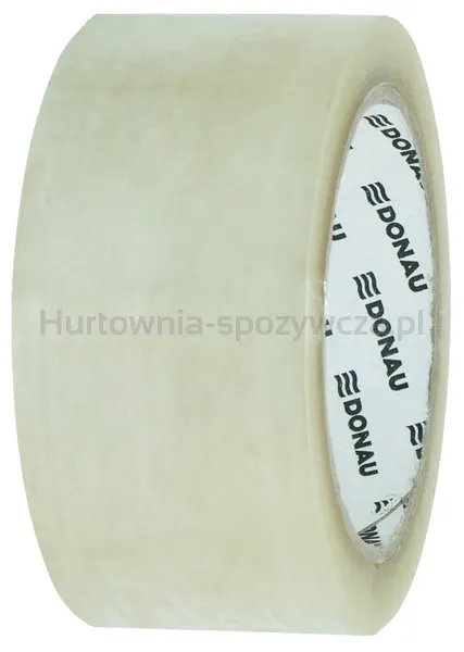 Taśma pakowa DONAU Solvent , 48mm, 60m, 42mikr., transparentna