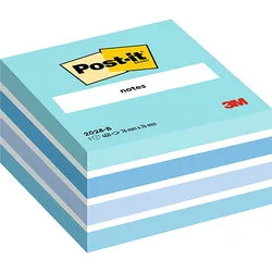 Post-It Kostka Samoprzylepna (2028-B), 76X76Mm, 1X450 Kart., Niebieska 