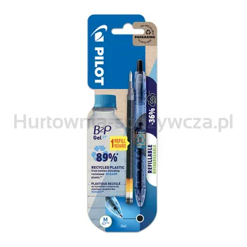 Pilot długopis Żelowy B2P 0,7 czarny + wkład czarny