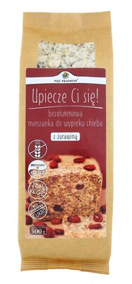 Mieszanka Do Wypieku Chleba Z Żurawiną Bezglutenowa 500 G - Pięć Przemian [BIO]