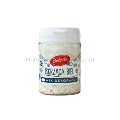 Delecta Dekoracje Iskrząca Biel 55 g