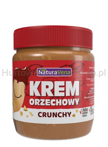 Krem Orzechowy Crunchy 100 % Bez Dodatku Soli I Cukrów 340 G  - Naturavena [BIO]