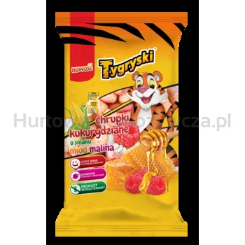Tygryski chrupki kukurydziane o smaku miód malina 70 g
