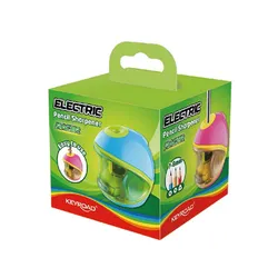 Keyroad Temperówka, elektryczna, pojedyncza, pudełko, mix kolorów 