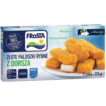 Frosta Złote Paluszki Rybne Z Dorsza 270 G