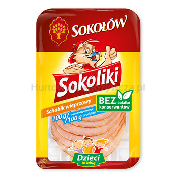 Sokoliki Schabik Wieprzowy Plastry 100 G 