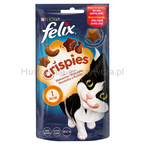 Felix Crispies Przekąski O Smaku Wołowiny I Kurczaka 45G