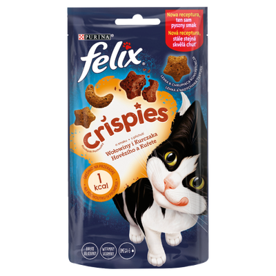 Felix Crispies Przekąski O Smaku Wołowiny I Kurczaka 45G