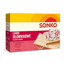 Sonko Lekkie błonnikowe. Pieczywo chrupkie 170 g.