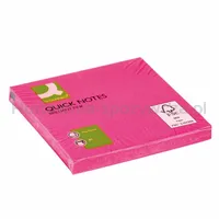 Q-Connect Bloczek Samoprzylepny Brilliant, 76X76Mm, 1X80 Kart., Różowy - 2