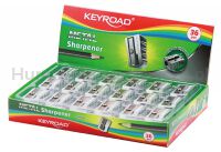 Keyroad Temperówka Metal, aluminiowa, pojedyncza, pakowana na displayu, srebrna  - 2