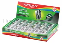 Keyroad Temperówka Metal, aluminiowa, pojedyncza, pakowana na displayu, srebrna  - 2