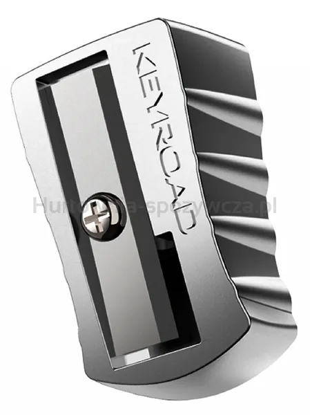 Keyroad Temperówka Metal, aluminiowa, pojedyncza, pakowana na displayu, srebrna 