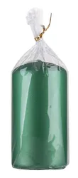 Świeca słupek DONAU HOME Standard Lakier, 60x115mm, zielony metaliczny mat