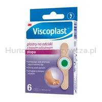 Plastry na odciski VISCOPLAST, z kwasem salicylowym,70x12,5mm, pudełko, 6szt. - 2