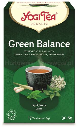 Herbata Zielona Równowaga (Green Balance) Bio (17 X 1,8 G) 30,6 G - Yogi Tea [BIO]