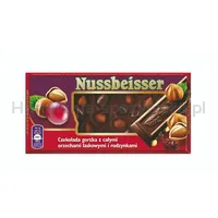 Nussbeisser Czekolada Gorzka Z Orzechami I Rodzynkami 100g