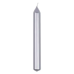 Świeca Stołowa Prosta Donau Home, Lakierowana, 20X170 Mm, 10 Szt., Srebrna