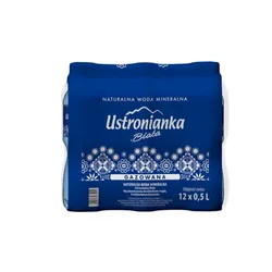 Ustronianka Biała Naturalna Woda Mineralna Gazowana 0,5L SK