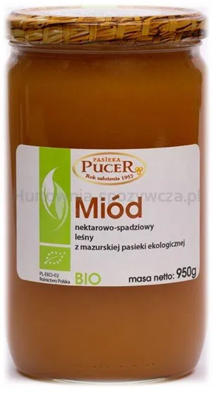Miód Nektarowo-Spadziowy Leśny Bio 950 G