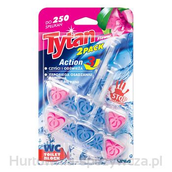Kostka Toaletowa Wc Tytan Action 3 Flower 2X40G