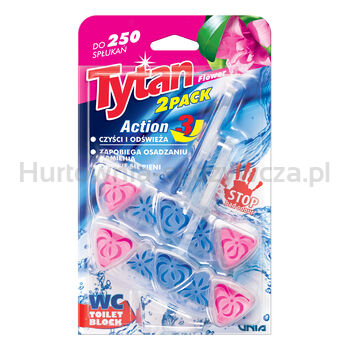 Tytan Kostka Toaletowa Wc Action 3 Flower 2X40G