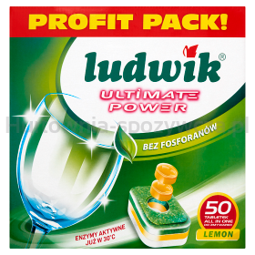 Ludwik Tabletki Do Zmywarek All In One P-Free 50 Szt