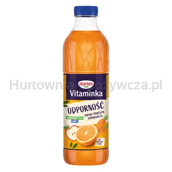 Hortex Vitaminka Odporność Jabłko, marchew, pomarańcza sok butelka Pet 1L