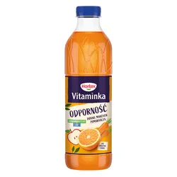 Hortex Vitaminka Odporność Jabłko, marchew, pomarańcza sok butelka Pet 1L kaucja (w tym +0,50 zł/szt. zwrotnej kaucji)