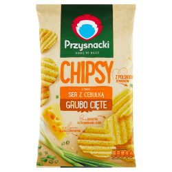 Przysnacki Chipsy Ser Z Cebulką Grubo Cięte 135 G