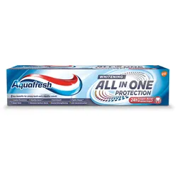 Aquafresh Pasta Do Zębów Wybielająca All In One Protection Crystal White Z Fluorkiem 100 Ml
