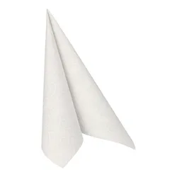 Serwetki, &quotROYAL Collection&quot, składane w 1/4, 40 cm x 40 cm, białe, &quotCasali&quot, 50 szt.