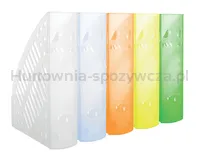 Pojemnik na dokumenty ażurowy DONAU, polistyren, A4, transparentny zielony - 2