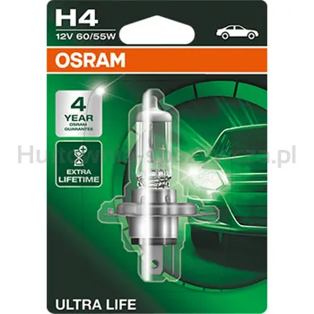 Osram Ultralife H4 60/55W P43T 12V (64193Ult-01B)