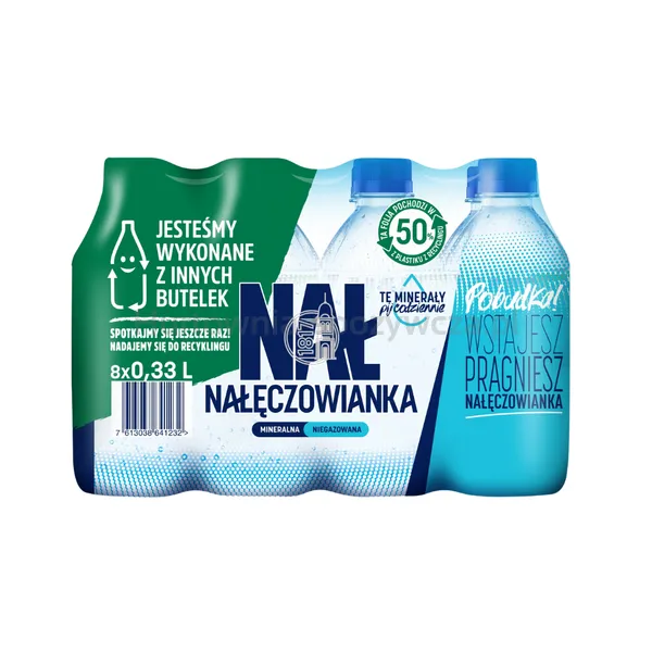 Woda Nałęczowianka Niegazowana 0,33 L (w tym +0,50 zł/szt. zwrotnej kaucji)
