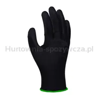 Rękawice Donau Safety Pu Black, Kat. Ii, Rozm. 11, Czarne - 2