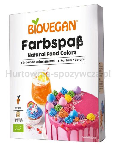 Barwniki Spożywcze Bezglutenowe Bio (6 X 8 G) 48 G - Biovegan [BIO]