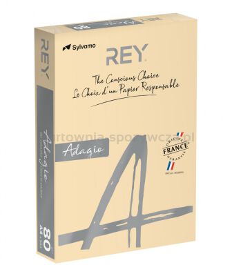 Papier ksero REY ADAGIO, A4, 80gsm, 38 piaskowy pastel *RYADA080X430 R200