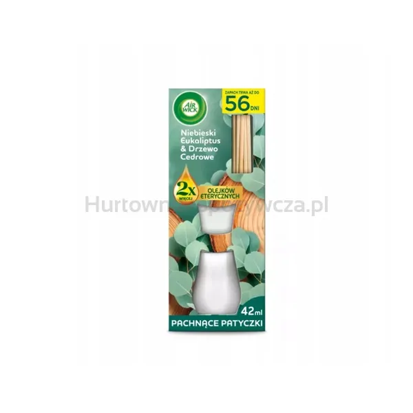 Air Wick Patyczki Zapachowe Niebieski Eukaliptus I Drzewo Cedrowe 42 Ml