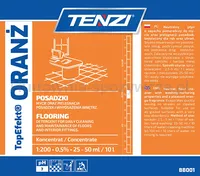 Neutralny płyn do mycia posadzek TENZI, Topefekt, zapach pomarańczy, Oranż, 5l - 2
