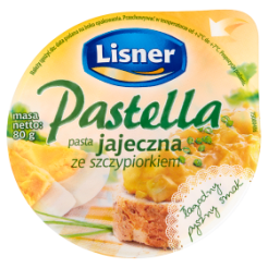 Pastella Pasta Jajeczna Ze Szczypiorkiem Lisner 80G