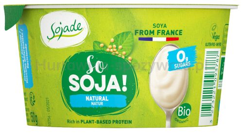 Produkt Sojowy Naturalny Bez Cukru Bezglutenowy Bio 150 G - Sojade [BIO]