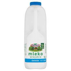 Piątnica Mleko Wiejskie Butelka 2,0% 1L