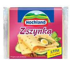 Hochland Z Szynką. Ser Topiony W Plastrach Z Szynką 130 G