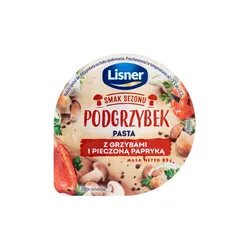 Smak Sezonu Podgrzybek Pasta z grzybami i pieczoną papryką 80g Lisner