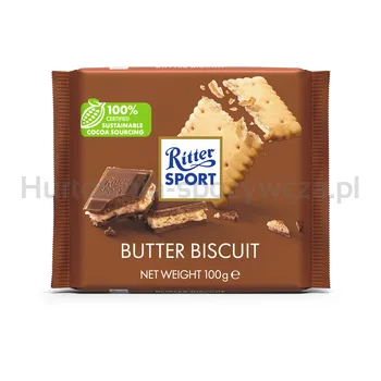 Ritter Sport Czekolada mleczna z herbatnikiem 100g